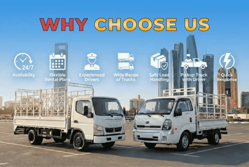 Why Choose Pickup Truck Rental Abu Dhabi